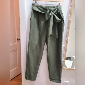 Anthropologie green trousers.  Size 8.